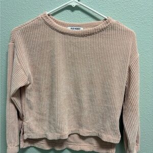 Old Navy Soft Blush Pink Waffle Knit Sweater